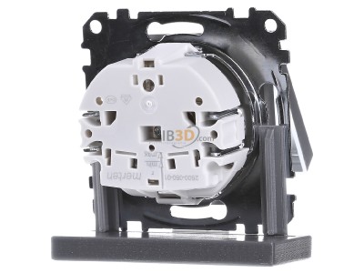 Ansicht hinten Merten MEG2310-0460 SCHUKO-Steckdose alu Klappdeckel 