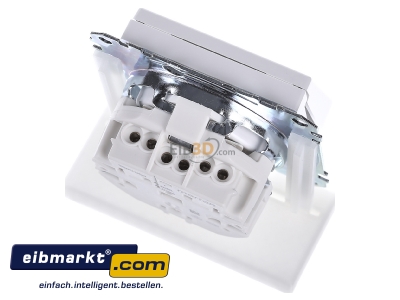 Top rear view Merten MEG2311-0325 Socket outlet protective contact white - 
