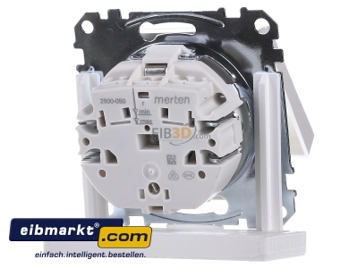 Ansicht hinten Merten MEG2314-0319 SCHUKO-Steckdose pws Klappdeckel IP44 