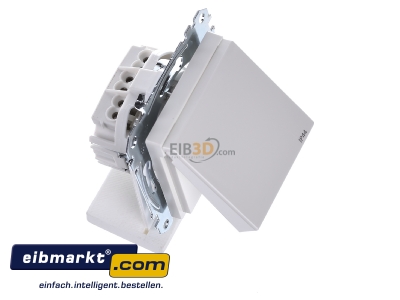 Ansicht oben links Merten MEG2314-0319 SCHUKO-Steckdose pws Klappdeckel IP44 