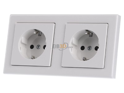 Front view Merten MEG2328-1419 Socket outlet (receptacle) 
