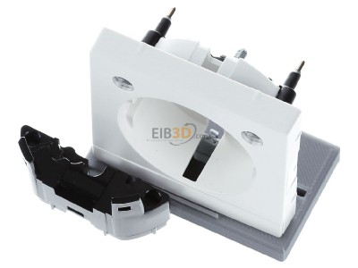 Ansicht oben vorne Merten MEG2334-0419 Zentralplatte pws f.Steckdose LED 