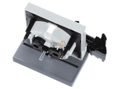 Ansicht oben hinten Merten MEG2334-0419 Zentralplatte pws f.Steckdose LED 