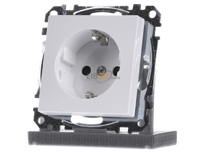 Frontansicht Merten MEG2400-0325 SCHUKO-Steckdose aws/gl BRS Schraub-Liftkl. 