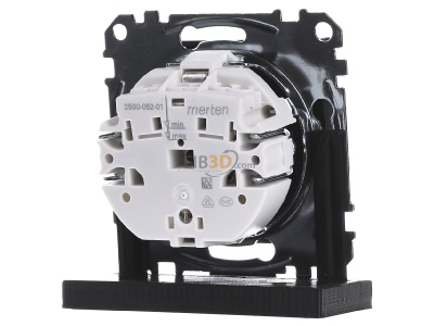 Ansicht hinten Merten MEG2400-0414 SCHUKO-Steckdose anth BRS Schraub-Liftkl. 
