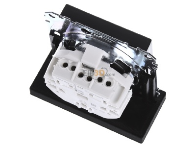 Ansicht oben hinten Merten MEG2400-0414 SCHUKO-Steckdose anth BRS Schraub-Liftkl. 