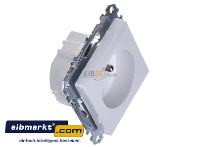 Ansicht oben links Merten MEG2500-0325 Steckdose aws/gl Schutzk.stift BRS 