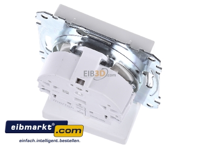 Ansicht oben hinten Merten MEG2500-0419 Steckdose pws Schutzk.stift BRS 