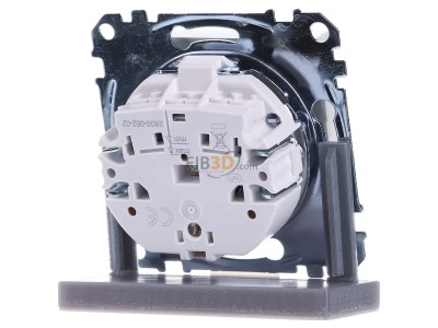Ansicht hinten Merten MEG2600-0319 Steckdose pws/gl Schuko.stift BRS 