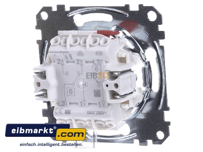 Ansicht hinten Merten MEG3126-0000 Doppelwechselschalter-Eins 1-pol.10AX 250V AC 
