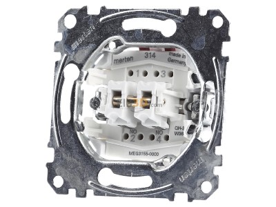 Frontansicht Merten MEG3155-0000 Doppeltaster-Einsatz 2S 1-pol.10A 250V AC 