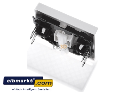 Ansicht oben hinten Merten MEG3303-0319 Wippe Schlssel pws/gl Wech/Kreuz/Tast/Ein. 