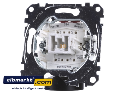 Frontansicht Merten MEG3612-0000 Ausschalter-Einsatz 2-pol. 2-pol.16AX 250VAC 