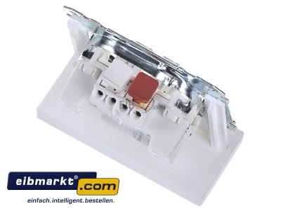 Top rear view Merten MEG3755-0000 1-pole push button for roller shutter
