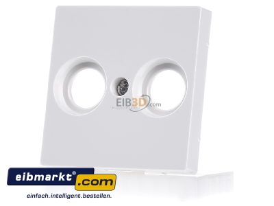 Frontansicht Merten MEG4122-0319 Zentralplatte pws/gl f�r Antennendose 