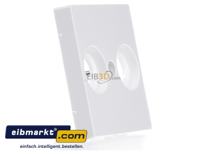 Ansicht links Merten MEG4122-0319 Zentralplatte pws/gl f�r Antennendose 