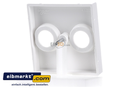 Ansicht hinten Merten MEG4122-0319 Zentralplatte pws/gl f�r Antennendose 