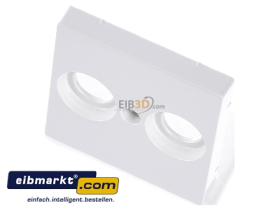 Ansicht oben vorne Merten MEG4122-0319 Zentralplatte pws/gl f�r Antennendose 