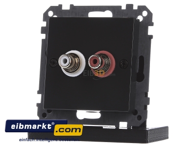 Frontansicht Merten MEG4350-0414 Steckdose anth fr Audio Anschluss 