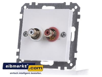 Frontansicht Merten MEG4350-0419 Steckdose pws fr Audio Anschluss 