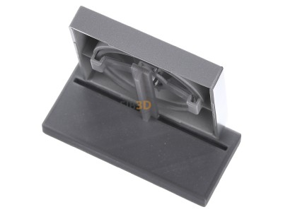 Ansicht oben hinten Busch Jaeger 6540-83-102 Zentralscheibe alusil fr Drehdimmer 