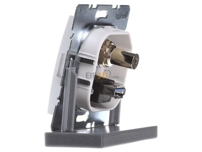 Ansicht rechts Berker 3315391909 Steckdose USB/3,5mm Audio polarwei matt 