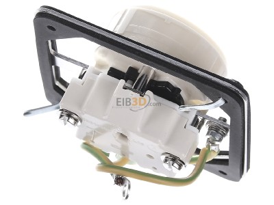 Top rear view Peha B 6671 ES SI WE Socket outlet (receptacle) earthing pin 
