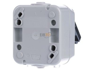 Back view Peha B 6671 WAB SI Socket outlet (receptacle) earthing pin 
