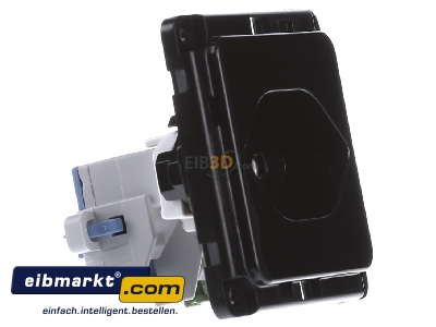 Ansicht links Peha D 6771.19 CH SI Steckdose Schweiz SEV EB,erh.Berhrs., sw 
