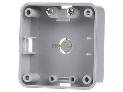 Front view Peha D 791.13 F Surface mounted housing 1-gang grey 
