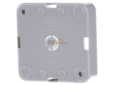 Back view Peha D 791.13 F Surface mounted housing 1-gang grey 
