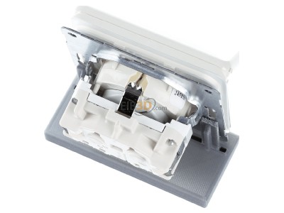 Ansicht oben hinten Peha D 80.6611 K WU SI W Steckdose SCHUKO erh.Berhr.,KD, wei 