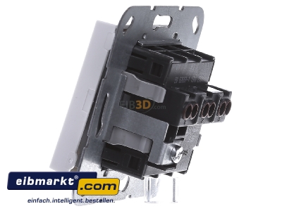 View on the right Gira 283203 Two-way switch flush mounted white
