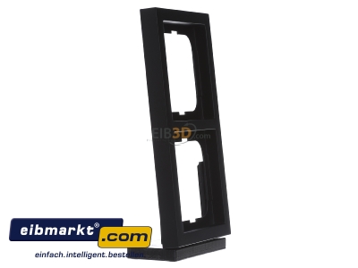 Ansicht links Busch-Jaeger 1722-885K Rahmen 2fach,Linear,sw matt 