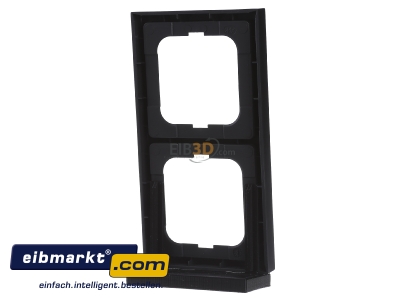 Ansicht hinten Busch-Jaeger 1722-885K Rahmen 2fach,Linear,sw matt 