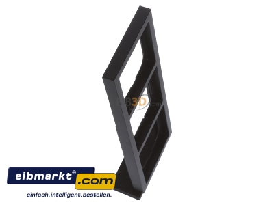 Ansicht oben links Busch-Jaeger 1723-885K Rahmen 3fach,Linear,sw matt 