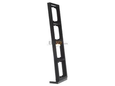 Ansicht links Busch Jaeger 1724-885K Rahmen 4-fach schwarz matt, f.lin. 