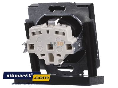 Back view Busch-Jaeger 20 EUC-885 Socket outlet protective contact black - 
