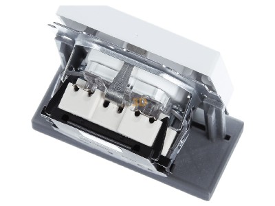 Ansicht oben hinten Busch Jaeger 20 EUCBL-884 Steckdosen-Einsatz LED, studiows matt 