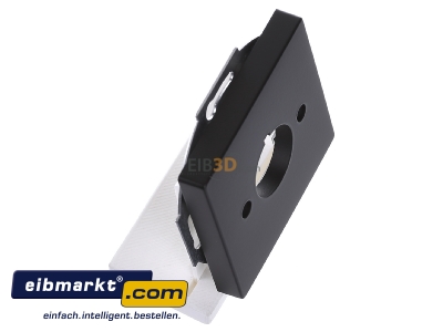 Ansicht oben links Busch-Jaeger 2533-885 Zentralscheibe sw mt 22,5mm Befehlsgerte 