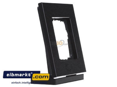 View on the left Gira 0211126 Frame 1-gang black - 
