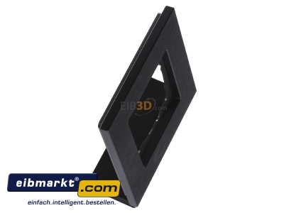 View top left Gira 0211126 Frame 1-gang black - 
