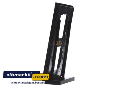 Ansicht rechts Gira 0212126 Abdeckrahmen 2-fach aluminium schwarz 