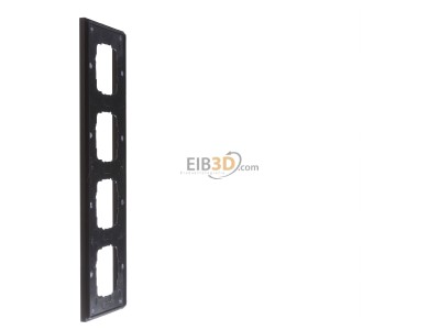 Ansicht rechts Gira 0214127 Abdeckrahmen 4-fach aluminium raun 
