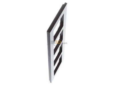 Ansicht oben links Gira 0214127 Abdeckrahmen 4-fach aluminium raun 