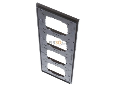 Ansicht oben hinten Gira 0214127 Abdeckrahmen 4-fach aluminium raun 