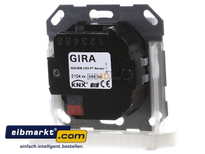 Back view Gira 210403 CO2-Sensor for bus system - 
