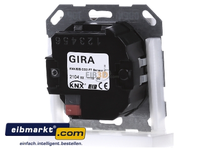 Back view Gira 210427 CO2-Sensor for bus system - 
