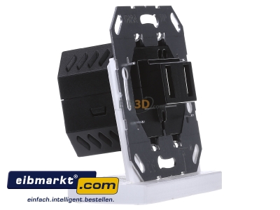 Ansicht links Gira 235900 USB Spannungsvers. 2fach Einsatz 