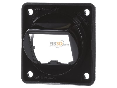 Frontansicht Berker 845582510 Tragplatte sw/gl fr 2 BTR-/E-DA 